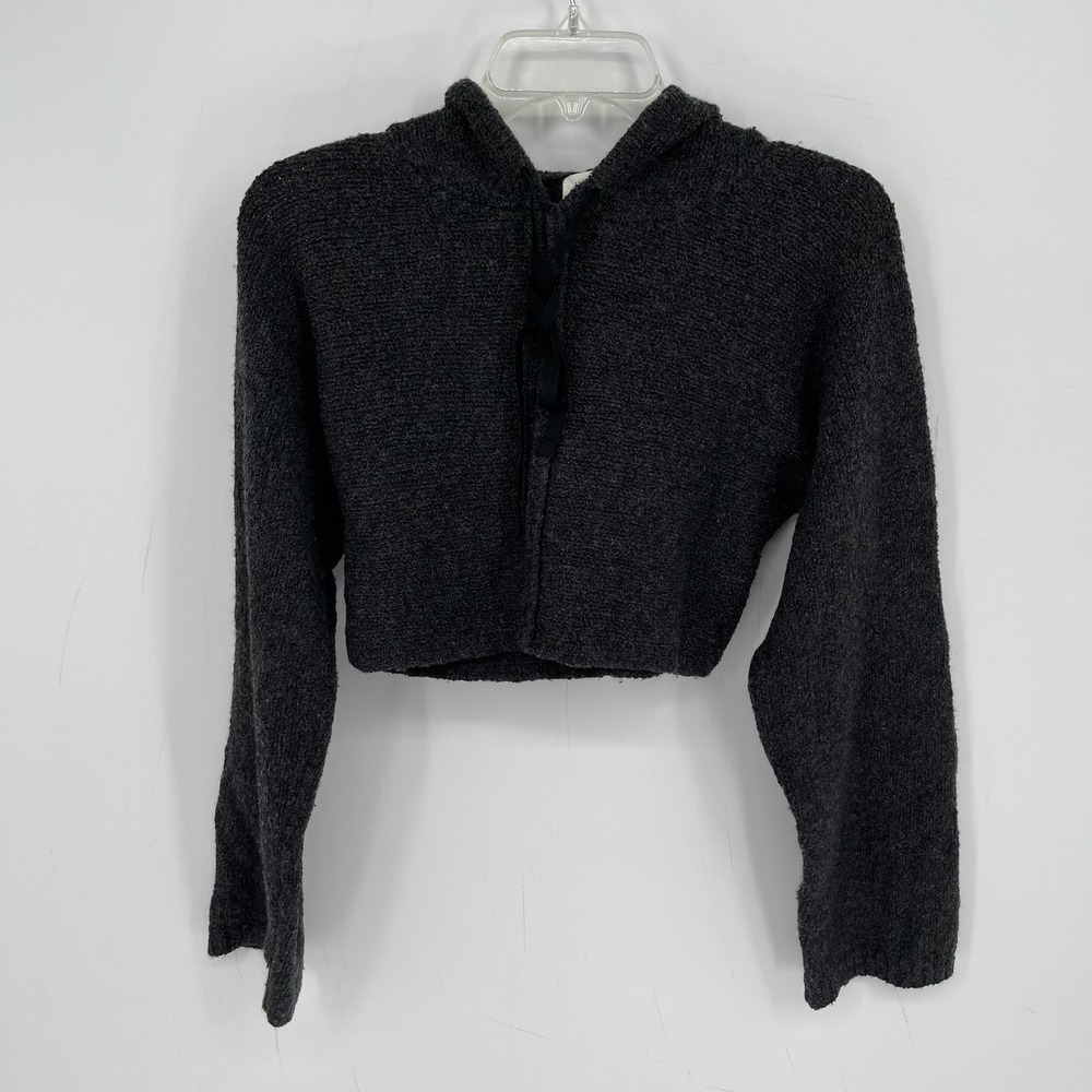 Robert Rodriguez Barneys NY Women's Gray Hooded Wool Cashmere Sweater Sz XS/S